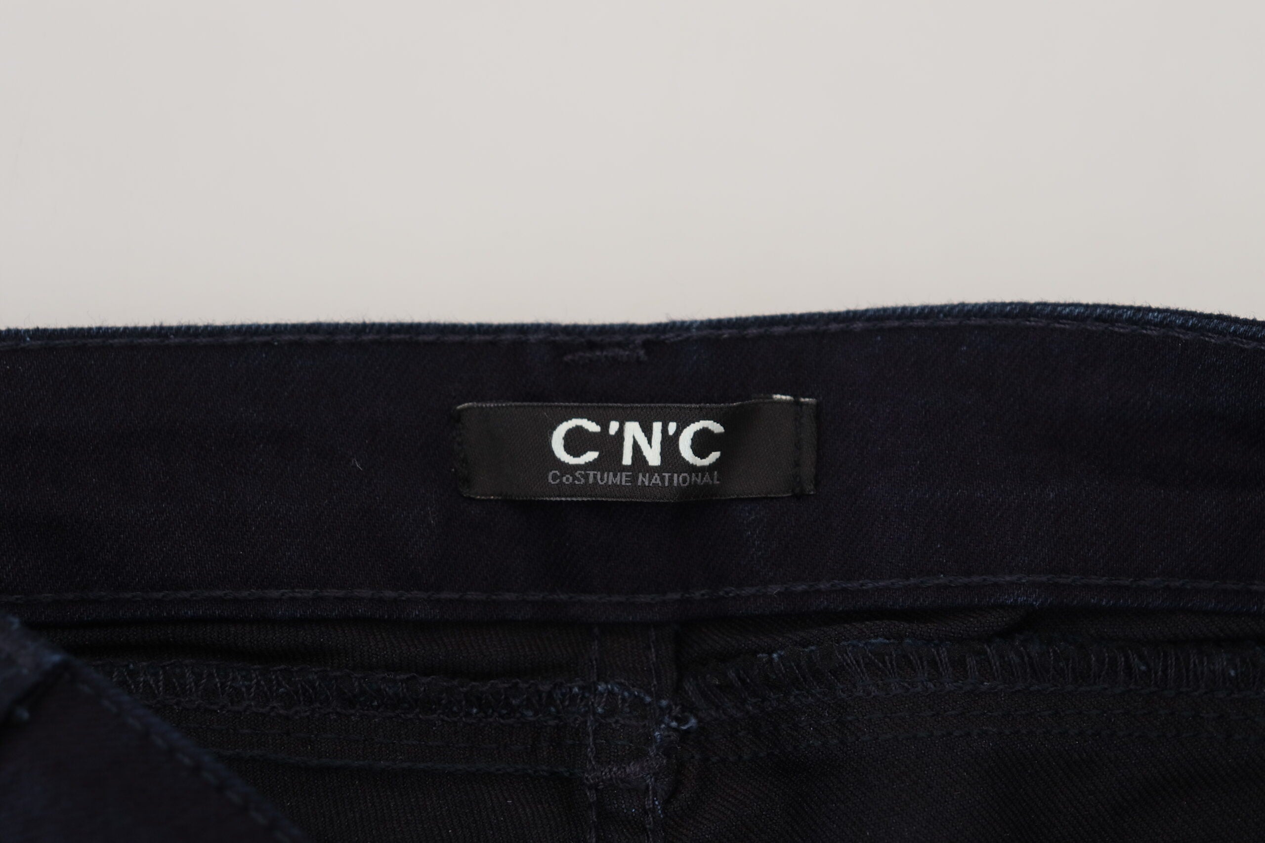 Costume National Chic Black Low Waist Denim Skinny Jeans