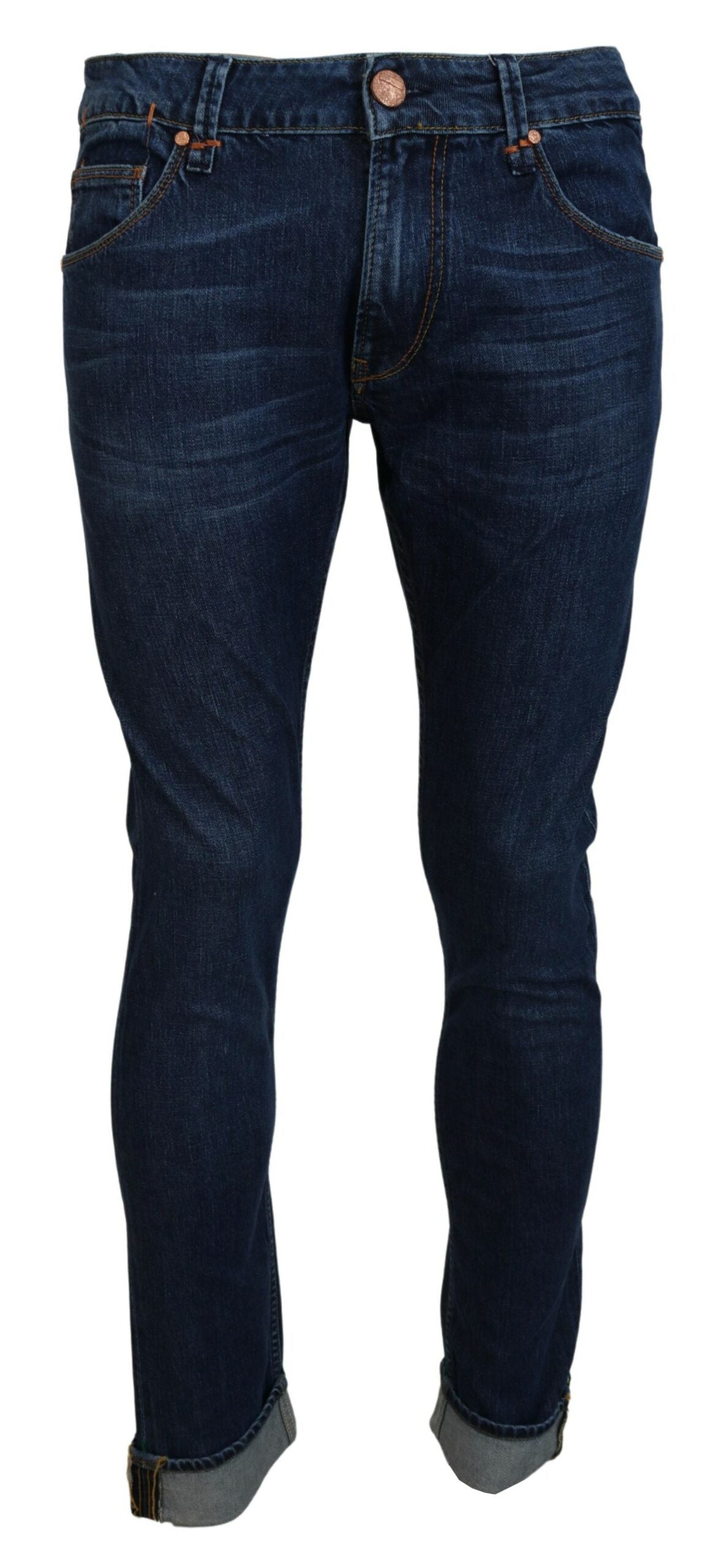 Acht Exquisite Tapered Italian Denim σε μπλε χρώμα