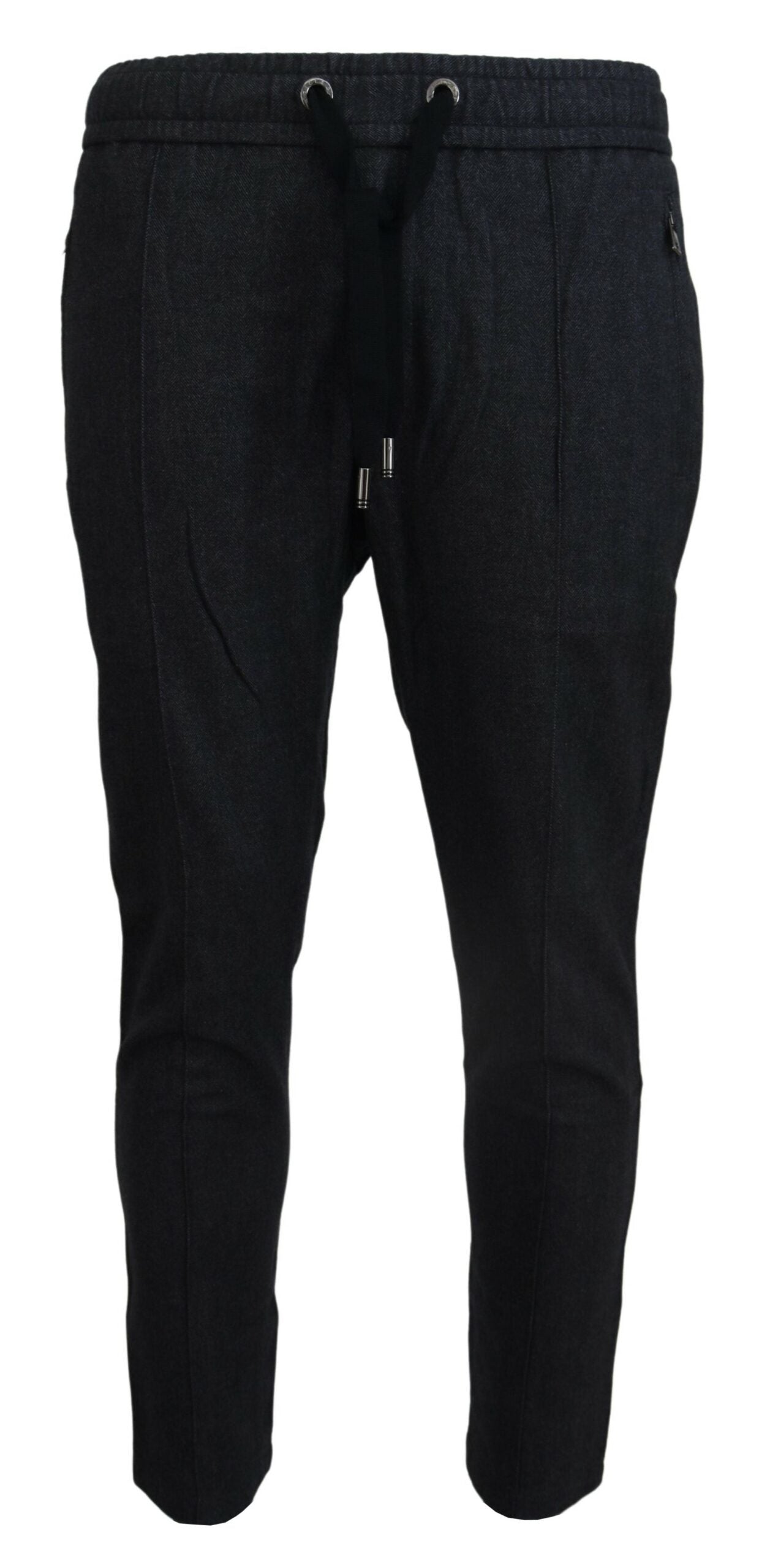 Dolce &amp; Gabbana Elegant Grey Cotton Joggers for Men