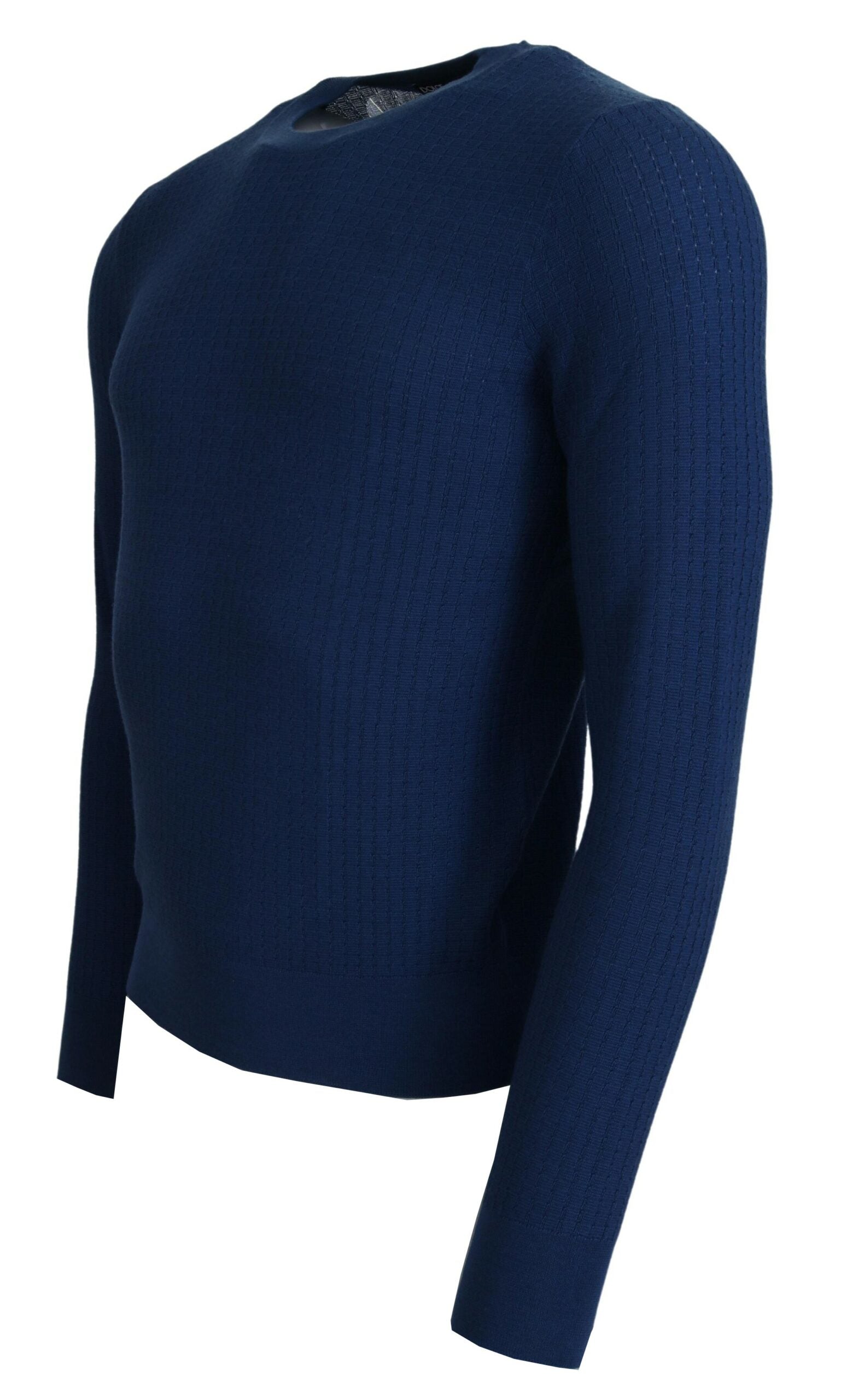 Dolce & Gabbana Elegant Blue Cashmere-Silk Men's Pullover