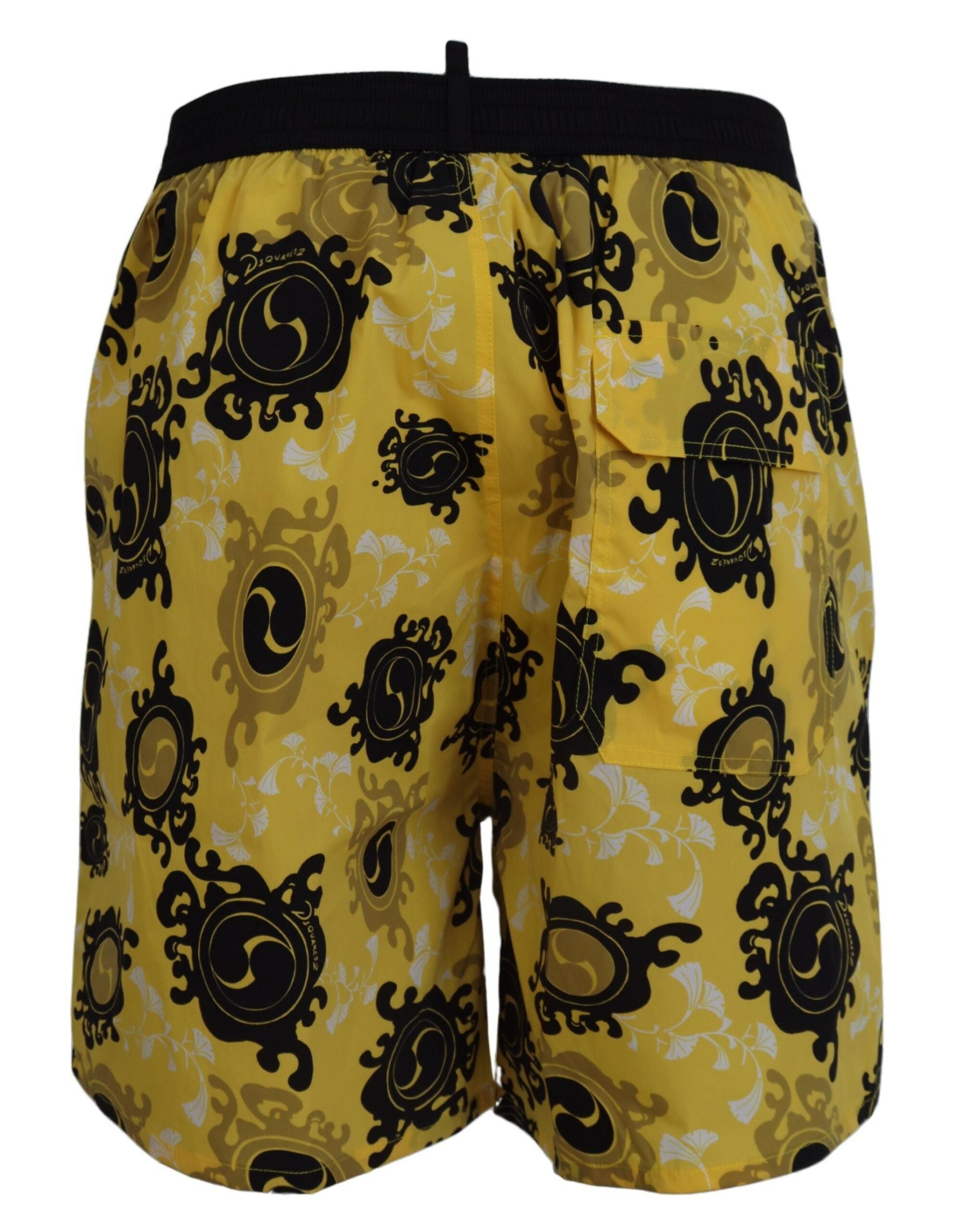 Μπόξερ μαγιό σορτς Dsquared² Yellow Block Print