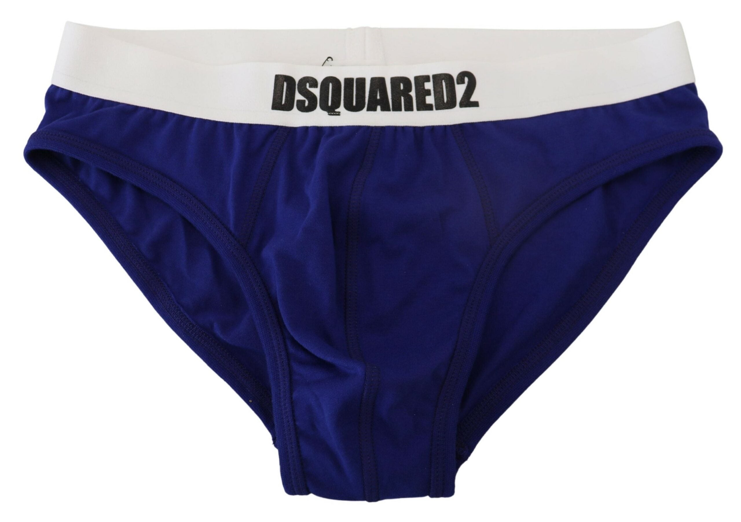 Σλιπ Dsquared² Κομψό, μπλε &amp; λευκό βαμβακερό σλιπ