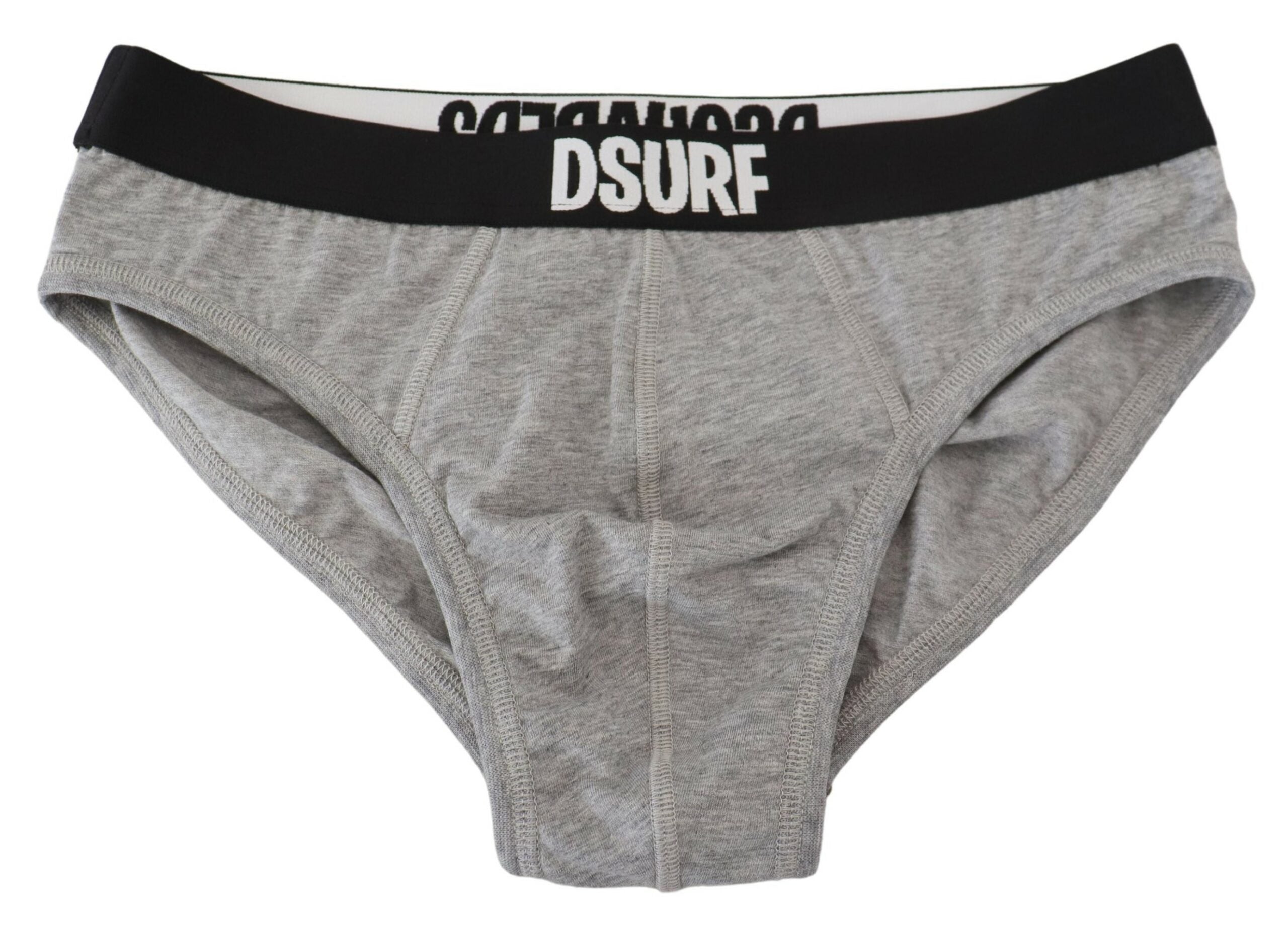 Κομψό γκρι βαμβακερό σλιπ Dsquared²