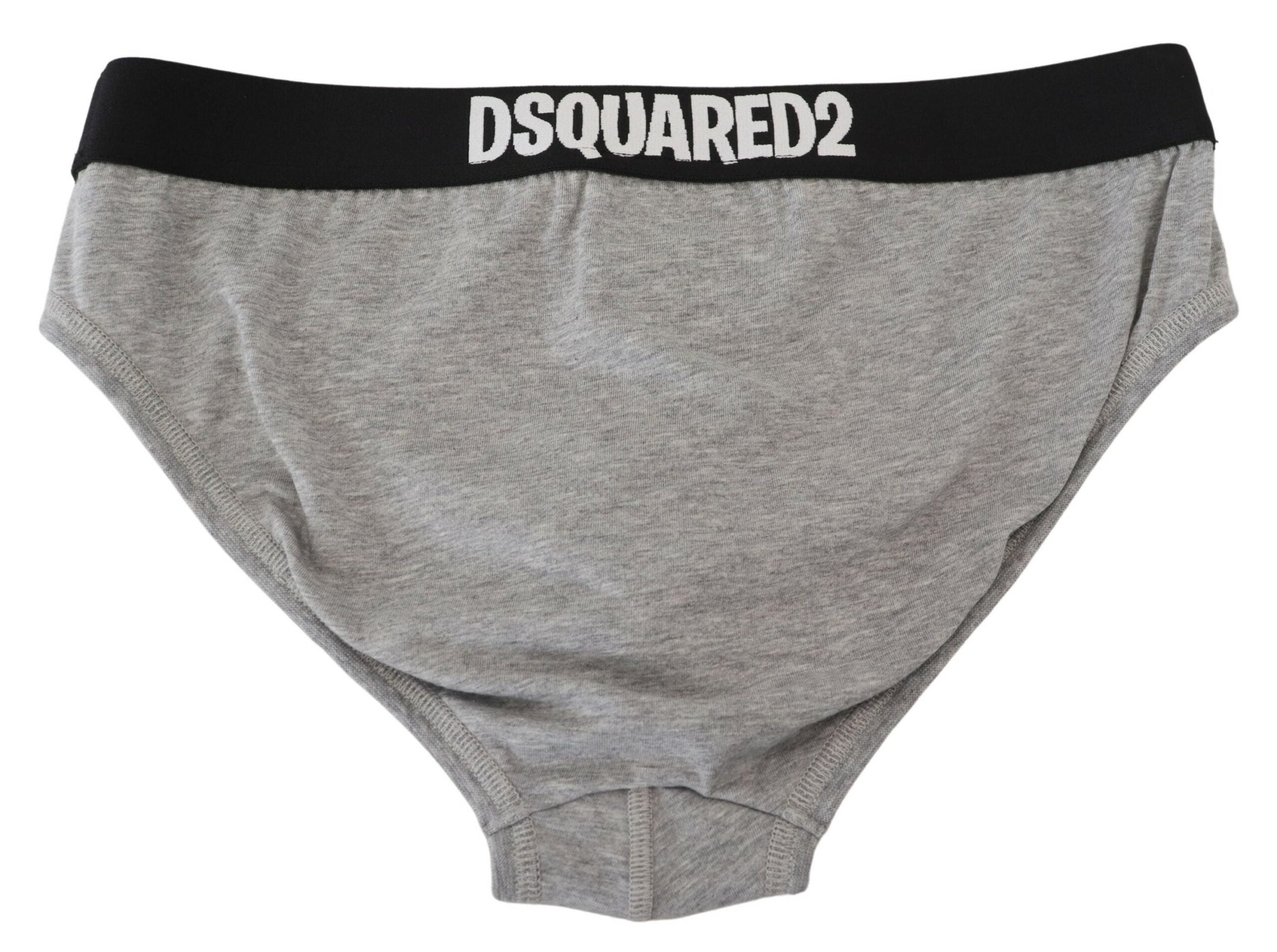 Κομψό γκρι βαμβακερό σλιπ Dsquared²