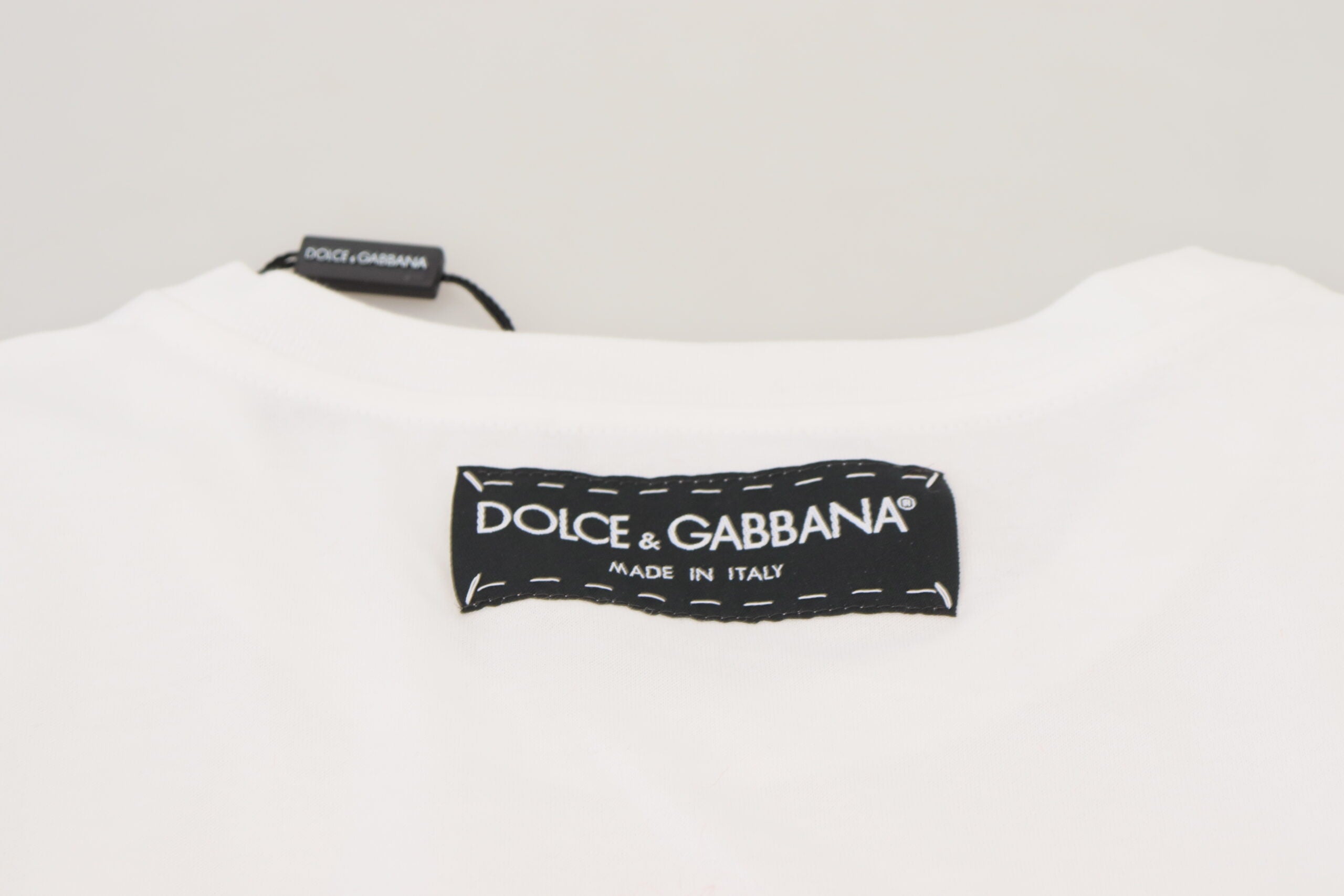 Dolce &amp; Gabbana Iconic Prints Βαμβακερό μπλουζάκι σχεδιαστών