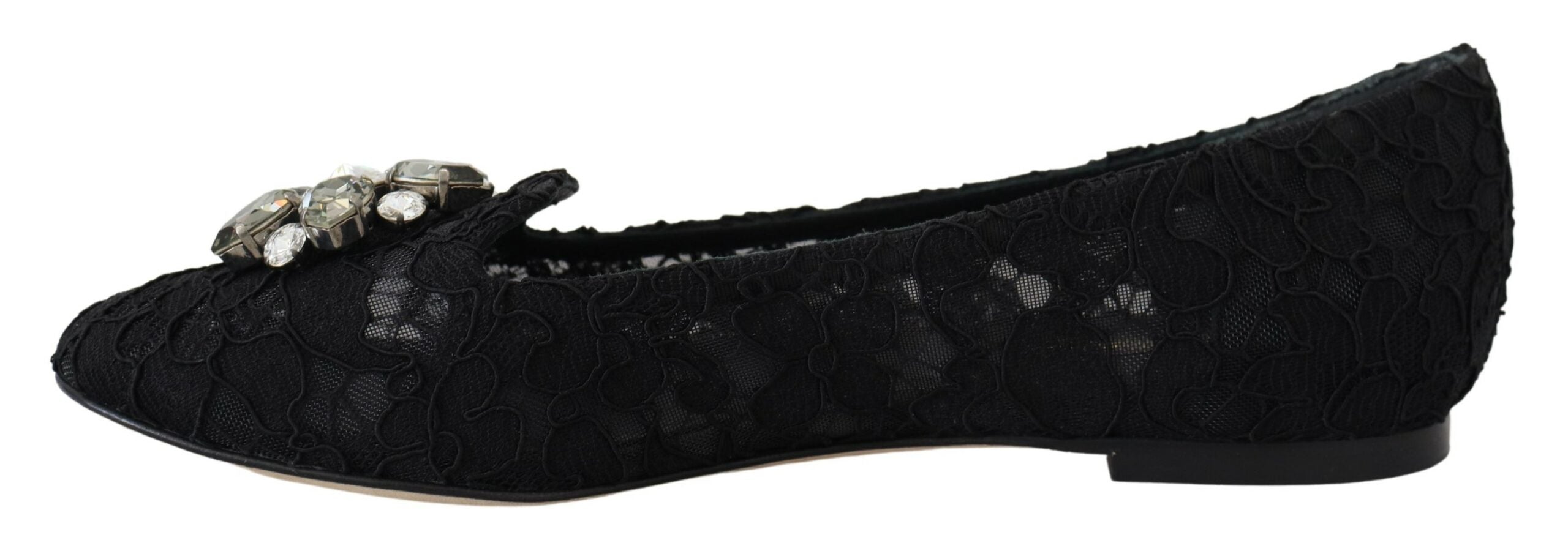 Κομψά παπούτσια Dolce &amp; Gabbana με δαντέλα Flat Vally