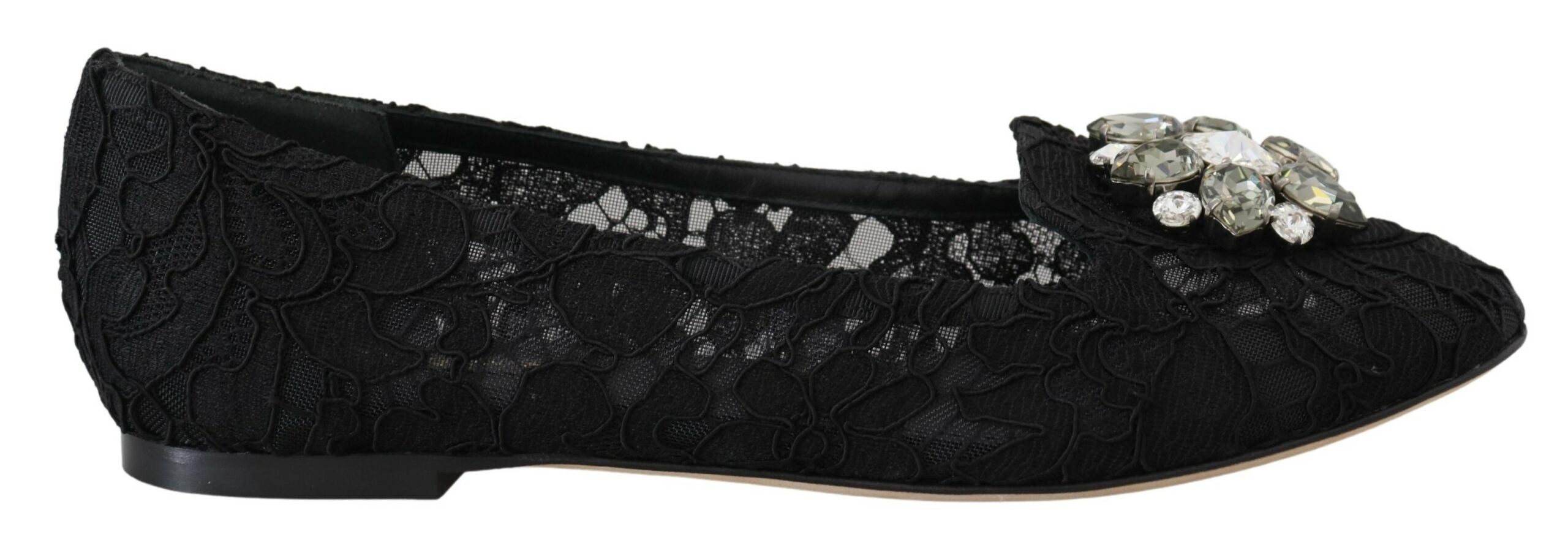 Κομψά παπούτσια Dolce &amp; Gabbana με δαντέλα Flat Vally