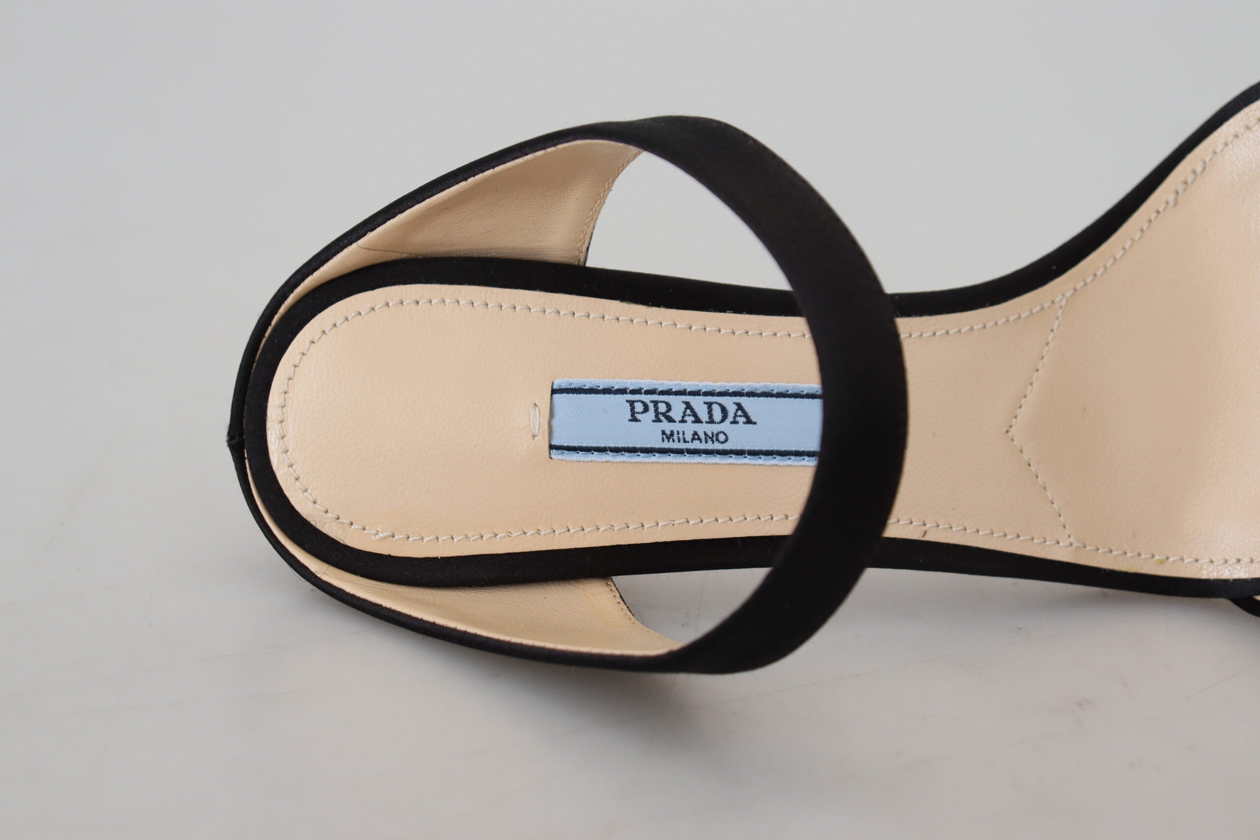 Prada Elegant Μαύρες Δερμάτινες Γόβες Γόβες