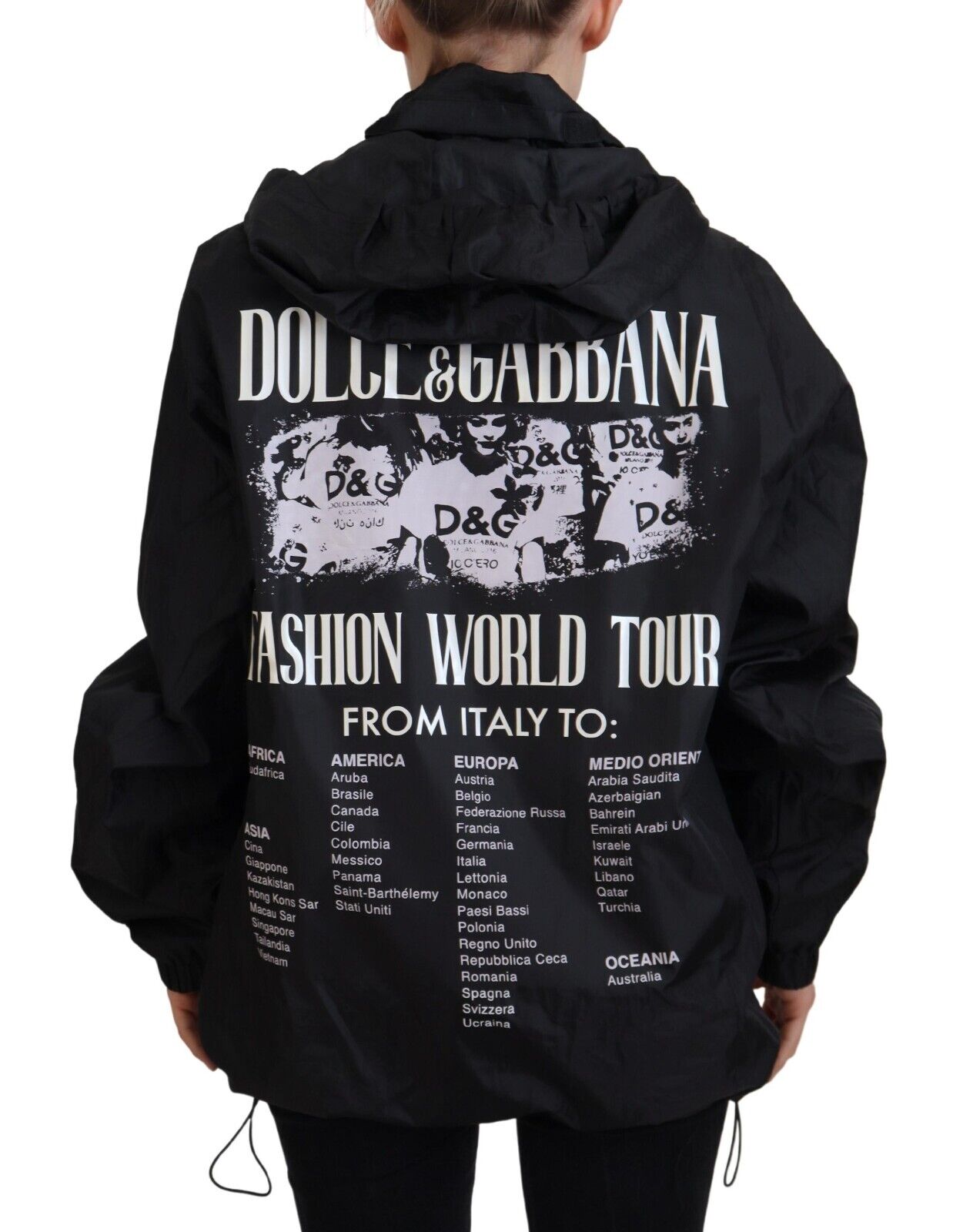 Dolce & Gabbana Sleek Μαύρο Nylon Bomber Jacket