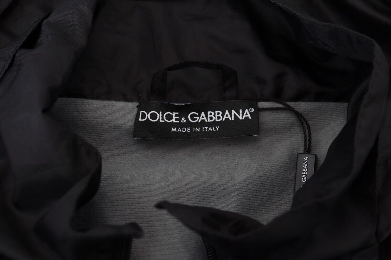 Dolce & Gabbana Sleek Μαύρο Nylon Bomber Jacket