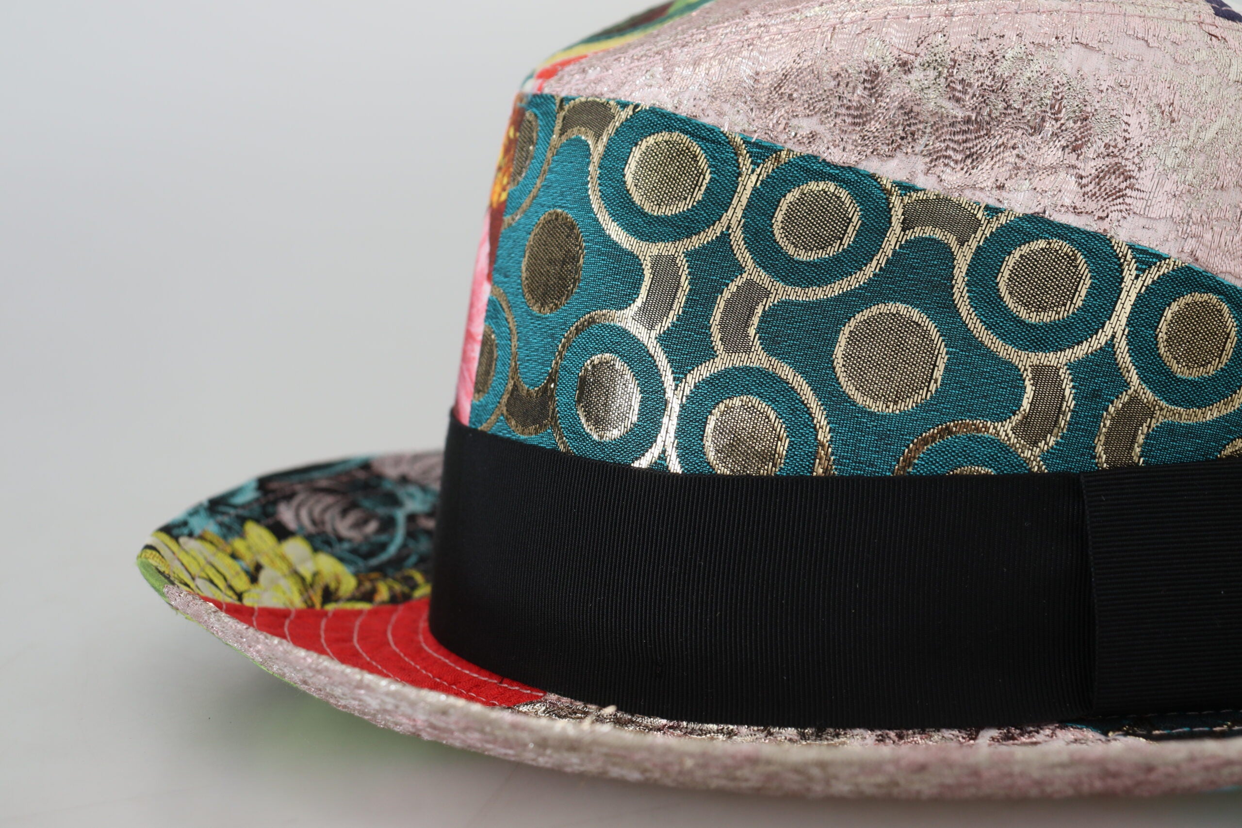 Dolce & Gabbana Eclectic Chic Multicolor Fedora Cap