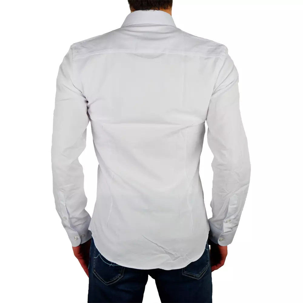 <tc>Made in Italy</tc> Κομψό πουκάμισο Milano White Oxford