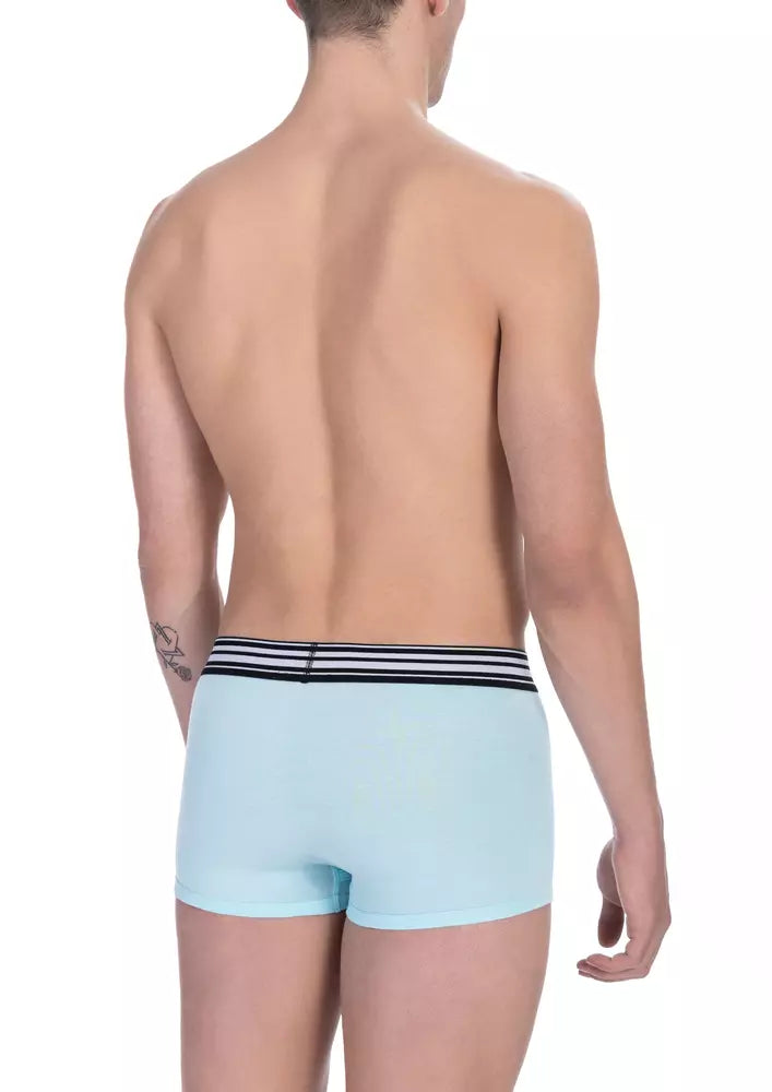 Bikkembergs Elegant Light Blue Cotton Trunk Duo Pack