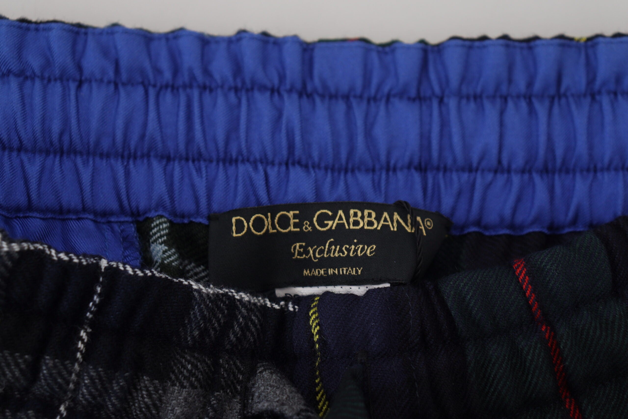 Παντελόνι Jogger με μείγμα από καρό μαλλί Dolce &amp; Gabbana