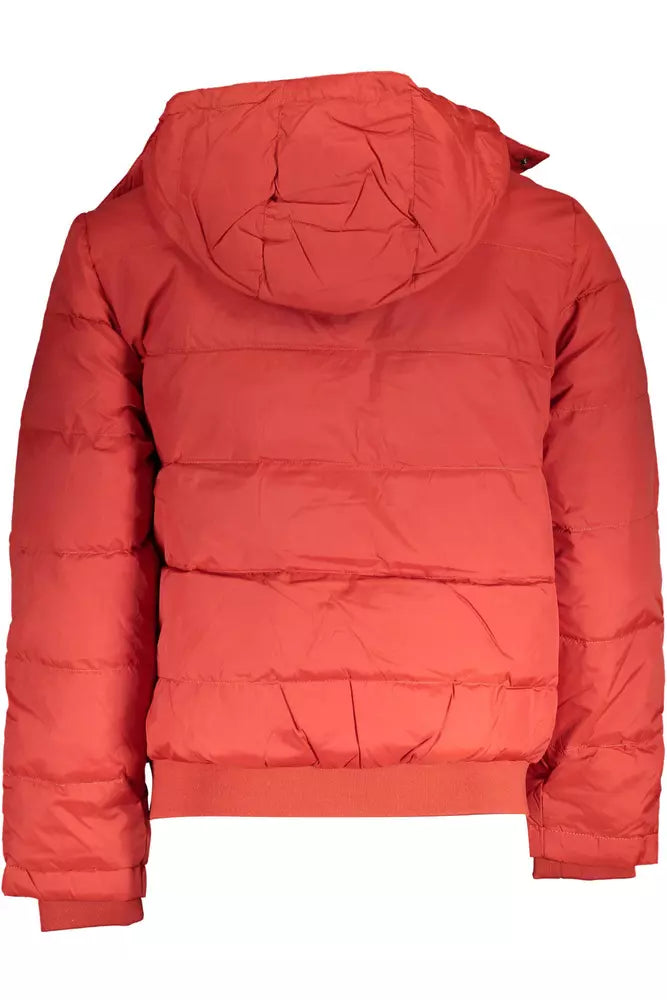 La Martina Elegant Orange Outerwear with Versatile Hood