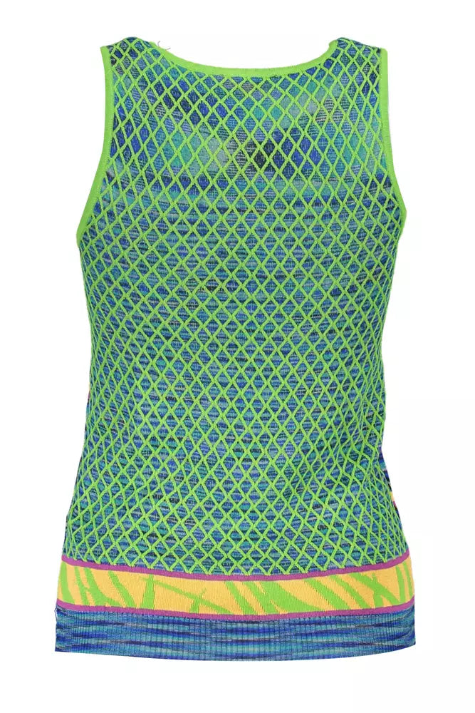 Desigual Chic Πράσινο Tank Top με αντίθεση