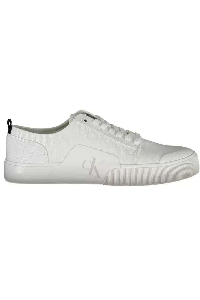 Calvin Klein Λευκό Βαμβακερό Ανδρικό Sneaker