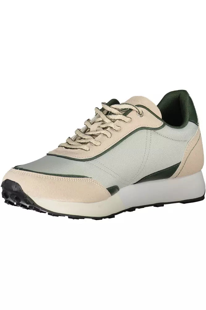 Δερμάτινα αθλητικά παπούτσια Carrera Beige ECO με λεπτομέρειες σε αντίθεση