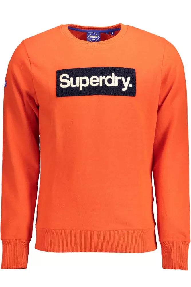 Φούτερ Superdry Vibrant πορτοκαλί κεντημένο