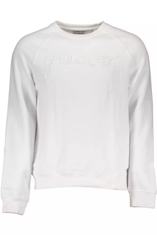 Φούτερ Guess Jeans Crisp White από οργανικό βαμβάκι