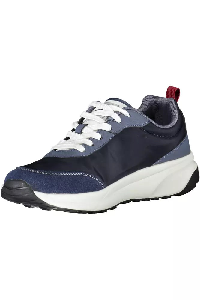 Carrera Sleek Blue Sneakers with Eco-Leather Accents