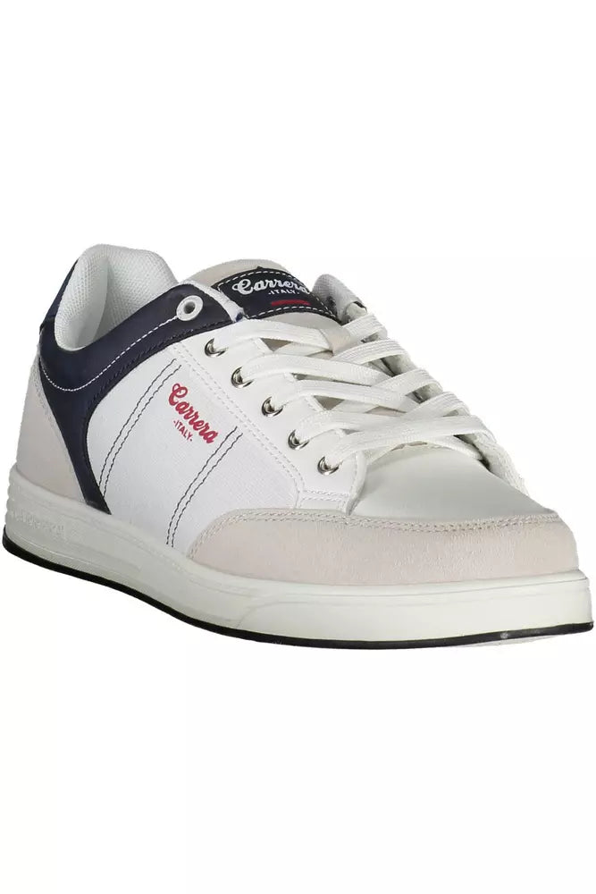 Carrera Sleek White Sports Sneakers with Contrasting Accents