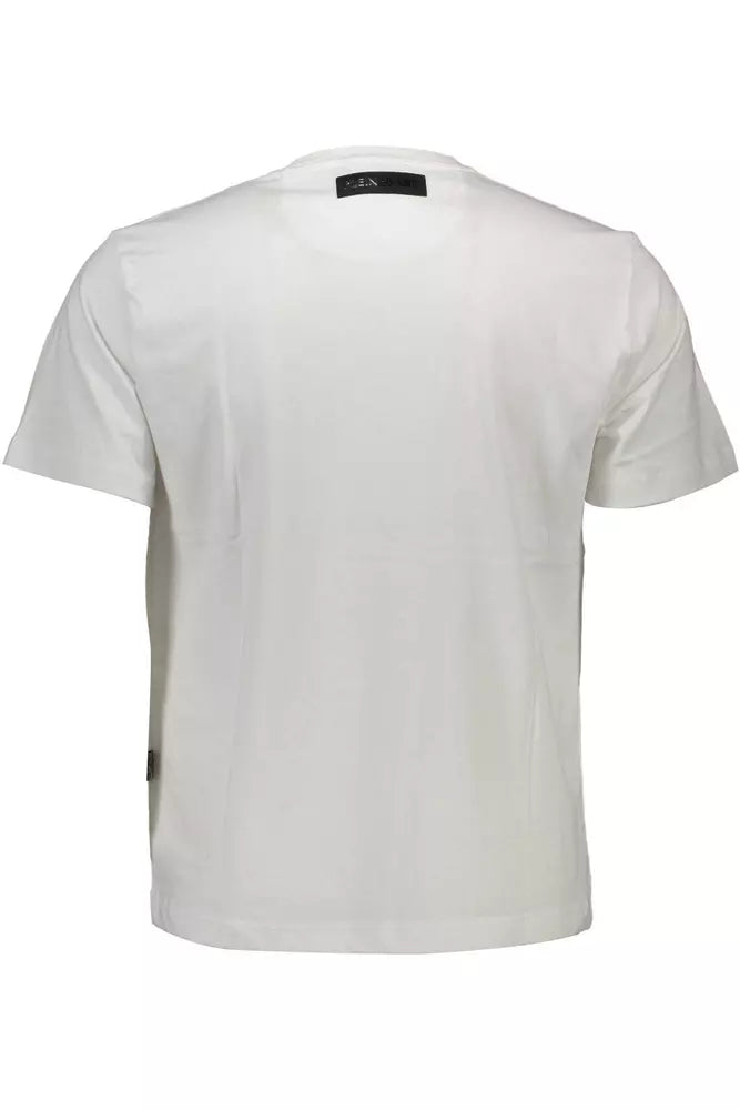 Μπλουζάκι με λογότυπο <tc>Plein Sport</tc> Pristine White Crew