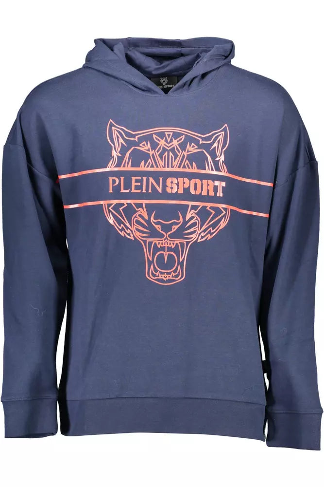 Μπλε φούτερ <tc>Plein Sport</tc> Athletic Chic με κουκούλα