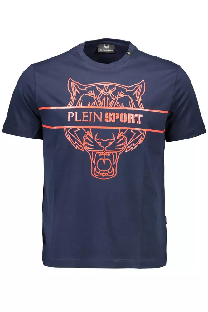 Μπλουζάκι με στάμπα <tc>Plein Sport</tc> Dynamic Blue Crew