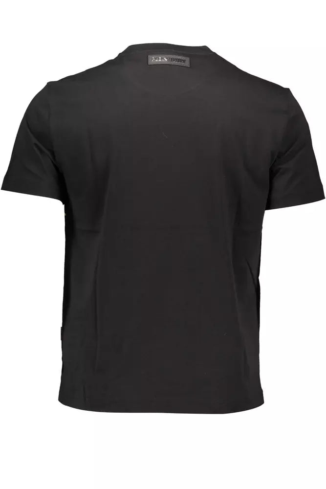 <tc>Plein Sport</tc> Sleek Cotton Crew Neck Tee με εμβληματική στάμπα