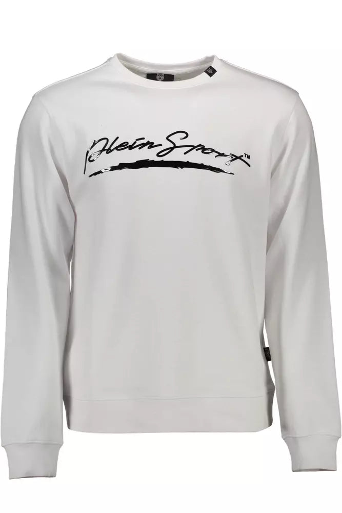 Ανδρικό φούτερ <tc>Plein Sport</tc> Sleek White Graphic