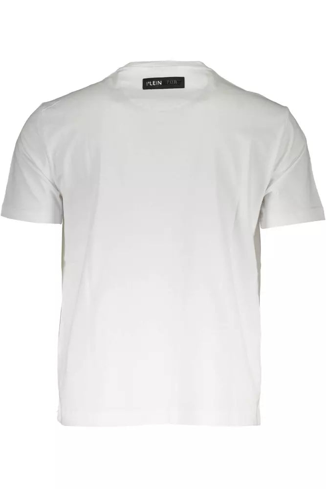 <tc>Plein Sport</tc> Crisp White Tee από βαμβακερό λαιμό με έντονη στάμπα