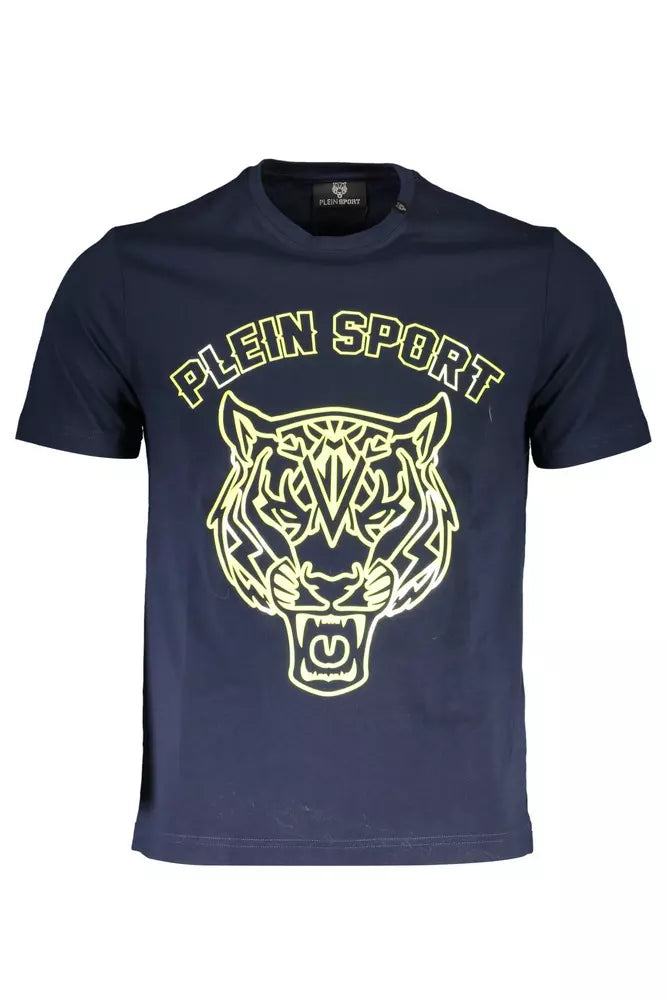 Μπλουζάκι <tc>Plein Sport</tc> Dashing Blue Printed Crew Neck