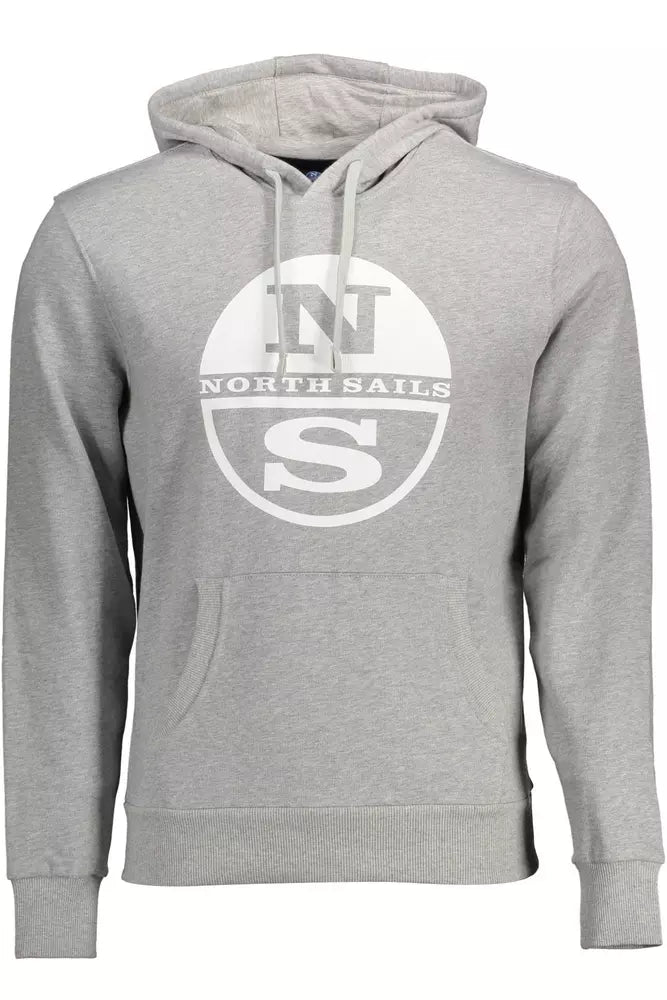 Βαμβακερό φούτερ <tc>North Sails</tc> Chic Grey Hooded