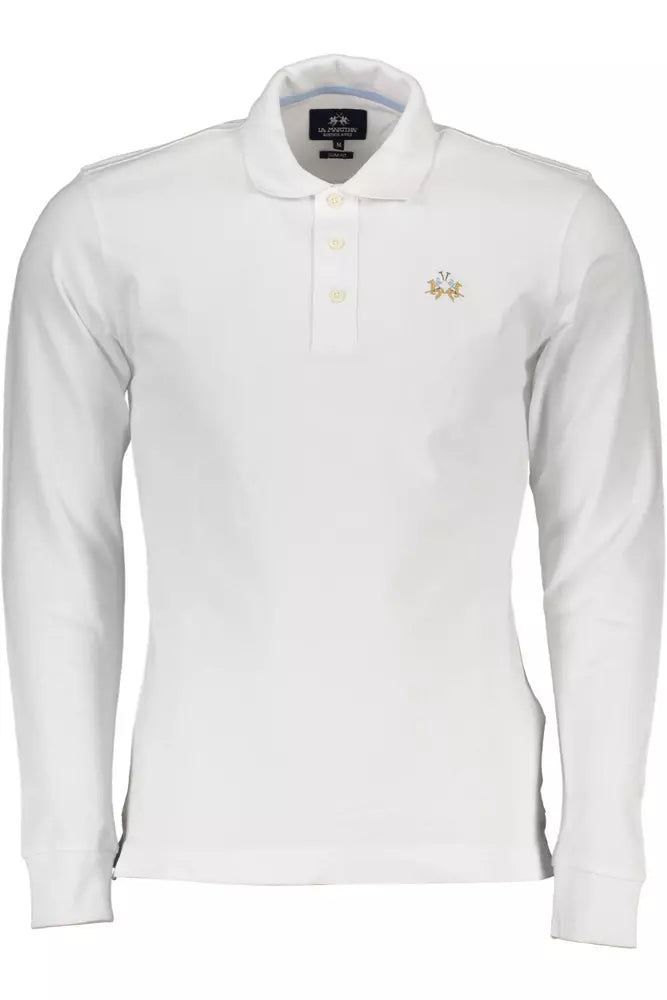 La Martina Elegant Slim Fit Long-Sleeved Polo Shirt