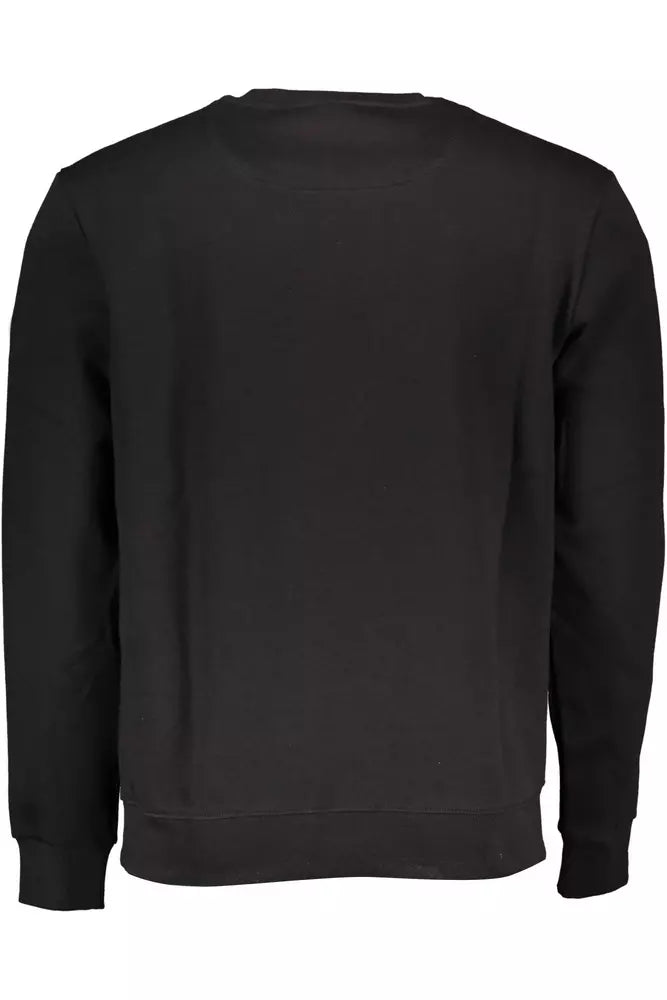 Φούτερ <tc>North Sails</tc> Sleek Black Cotton Blend Crewnneck