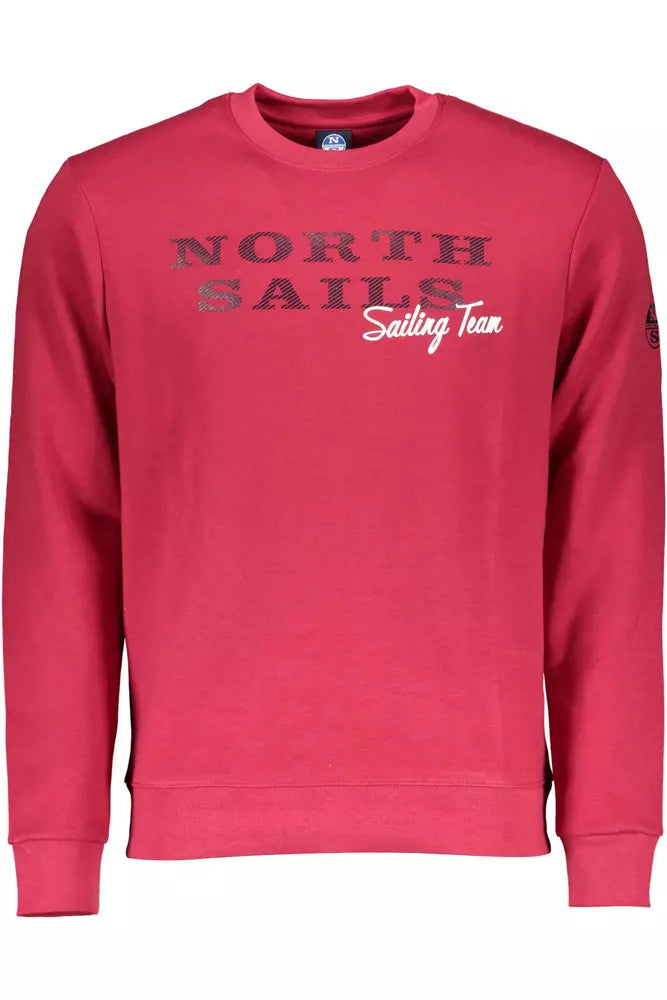 North Sails Red Cotton Men Sweater