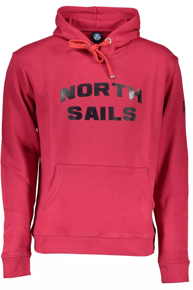 Φούτερ <tc>North Sails</tc> Vibrant Red Hooded με κεντρική τσέπη