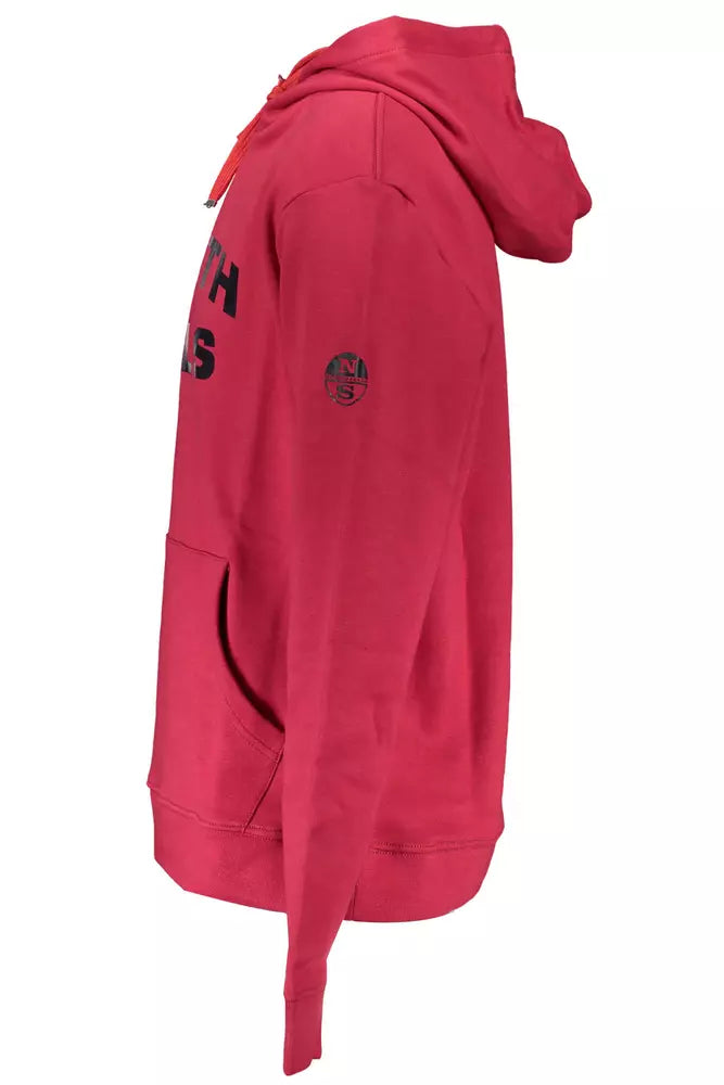 Φούτερ <tc>North Sails</tc> Vibrant Red Hooded με κεντρική τσέπη