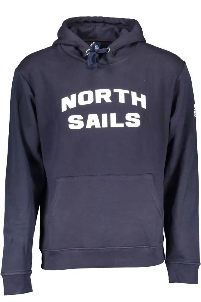 Φούτερ <tc>North Sails</tc> Blue Hooded με γραφικό λογότυπο