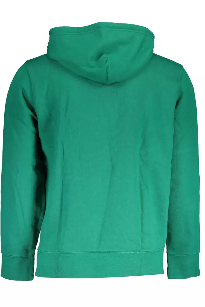 Φούτερ Levi's Green Cotton Hooded με λογότυπο