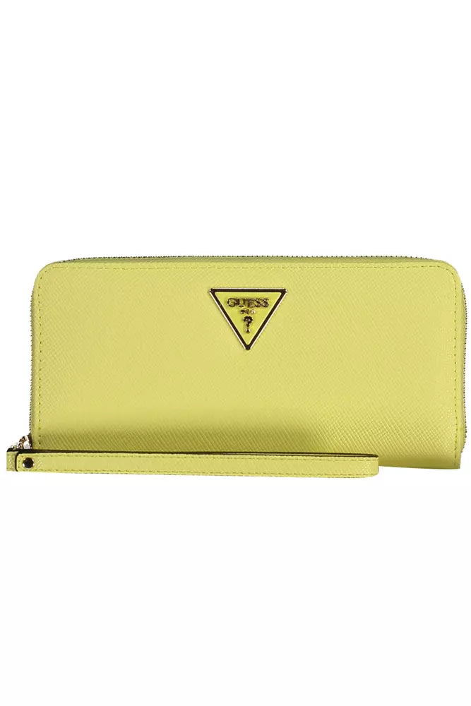 Πορτοφόλι Guess Jeans Chic Yellow Polyethylene Compact