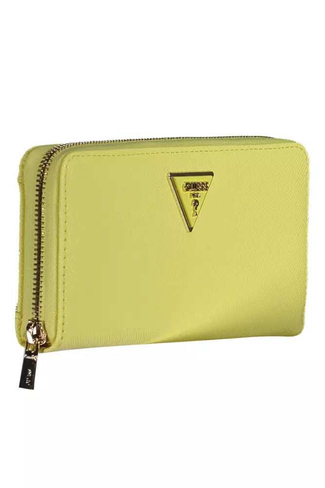 Πορτοφόλι Guess Jeans Chic Yellow Polyethylene Compact