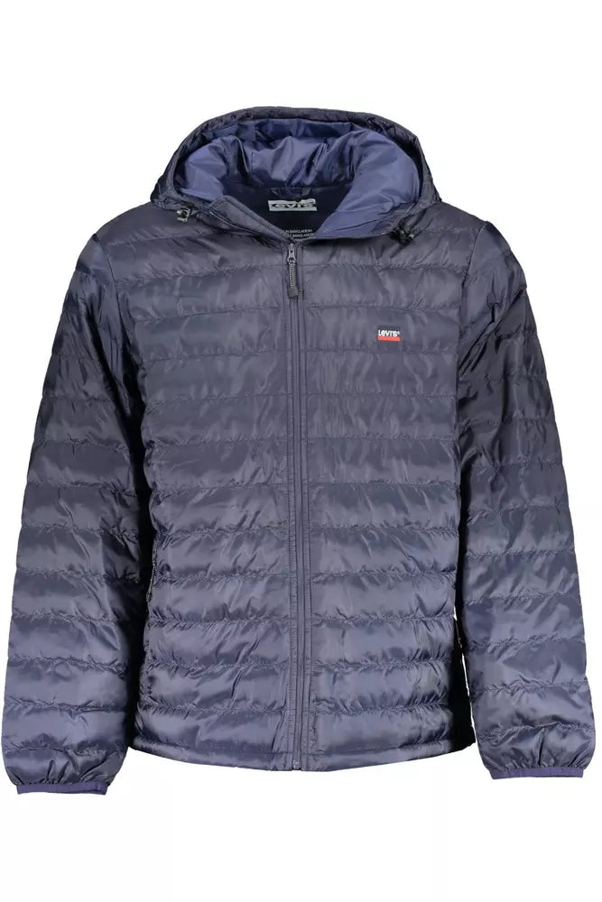 Levi's Chic Blue Hooded Jacket με κεντημένο λογότυπο