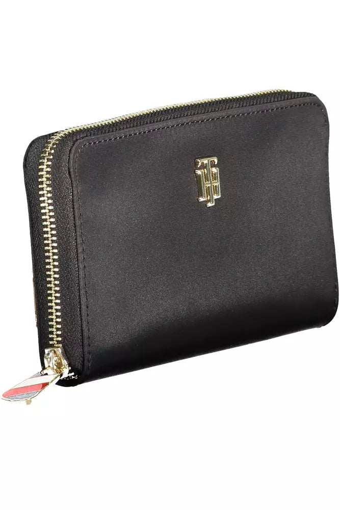 Tommy Hilfiger Black Nylon Women Wallet