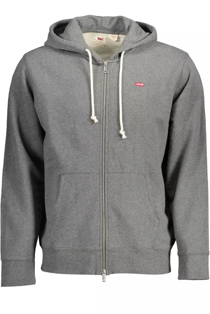 Levi's Classic Grey Zip Hoodie με λογότυπο