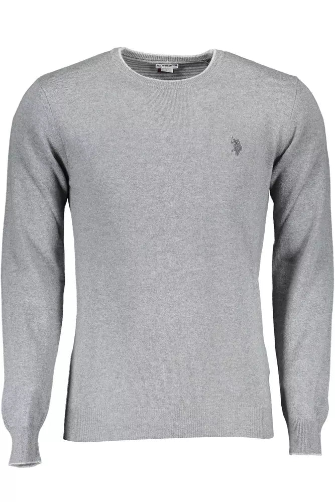 US POLO ASSN. Κομψό Slim Fit πουλόβερ με λεπτομέρειες αντίθεσης