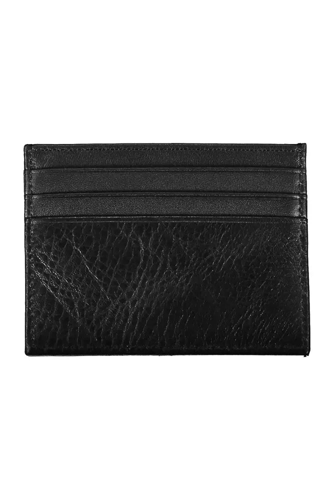 Tommy Hilfiger Black Leather Men Wallet