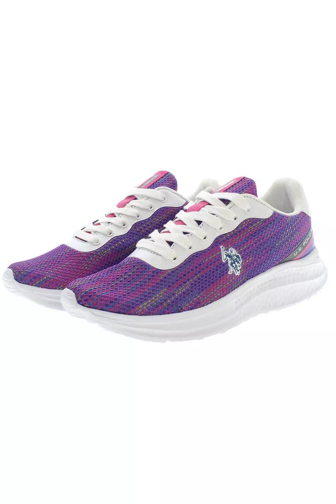 U.S. POLO ASSN. Elegant Purple Lace-up Sneakers