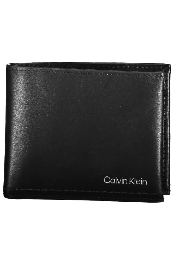 Calvin Klein Μαύρο Δερμάτινο Ανδρικό Πορτοφόλι